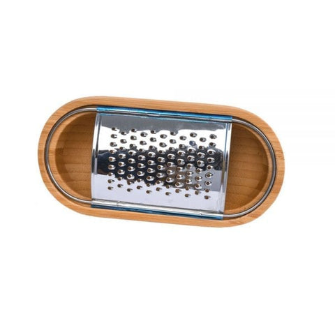 Grater And Collector Bamboo Wood