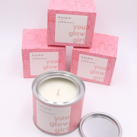 Scented Candle Glow Girl Room