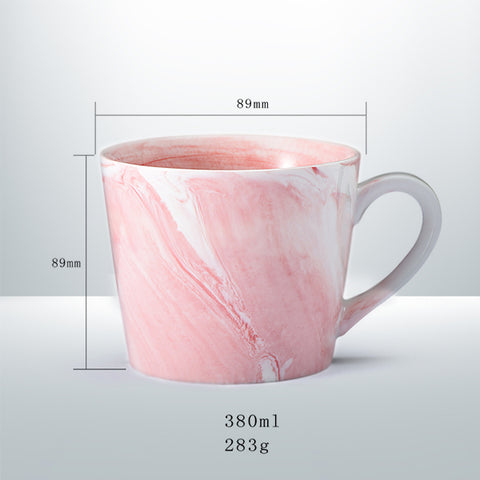 Mr And Mrs Paired Marble Mugs