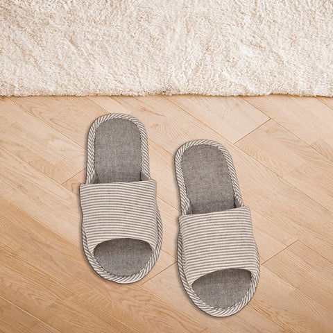 Grey line- Unique Soft Sole Slippers