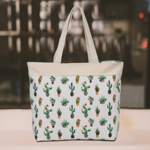 Ladies Tropical Cactus Shoulder Bag