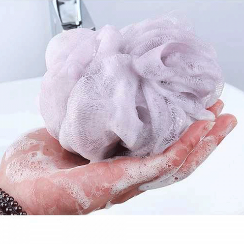 Loofah And Hand Loop Bath Rose Flower Style Sponge