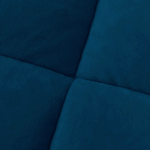 Haze Blue Quilted Fleece Sherpa Comforter
