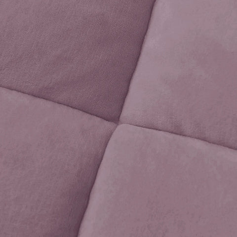 Violet Quilted Fleece Sherpa Comforter