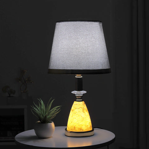 Elevated Serene Gold Rim Marble Table Lamp
