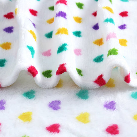 Fleece Snugy Heart Draft Baby Blanket With Stuffed Toy