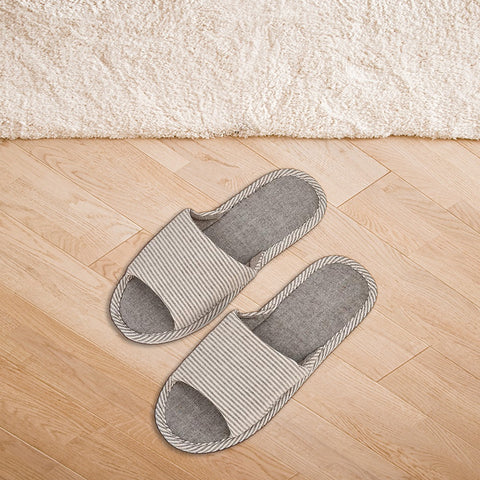 Grey line- Unique Soft Sole Slippers