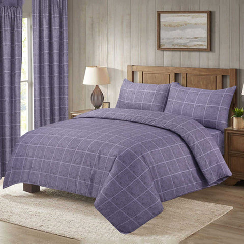 Check Design Soft Cotton Bedsheet