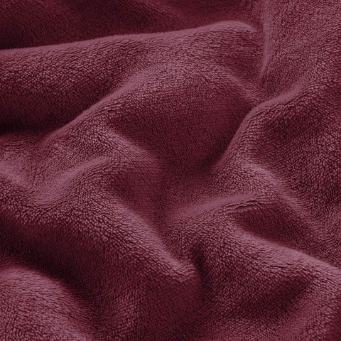 Burgundy Sherpa Throw Blanket