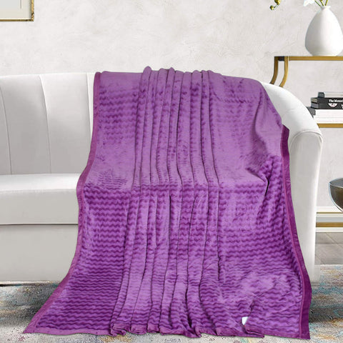 Flannel Fabric Fleece Throw Blanket