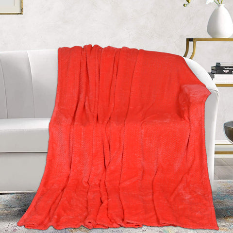 Flannel Fabric Fleece Throw Blanket