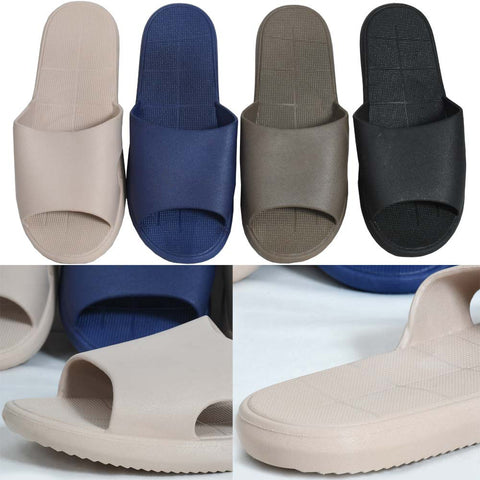 Male-Plain Adult Slippers
