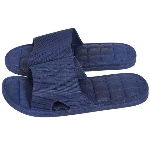 Male-Plain Small Square Bottom Slippers
