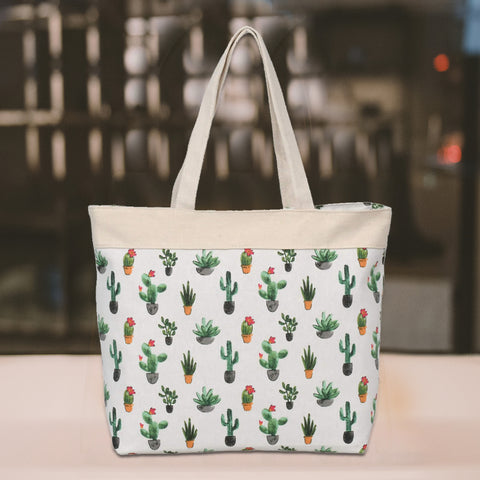 Ladies Tropical Cactus Shoulder Bag