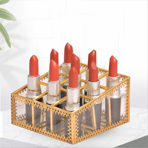 Storage Box Vintage Gold Plated Lipstick