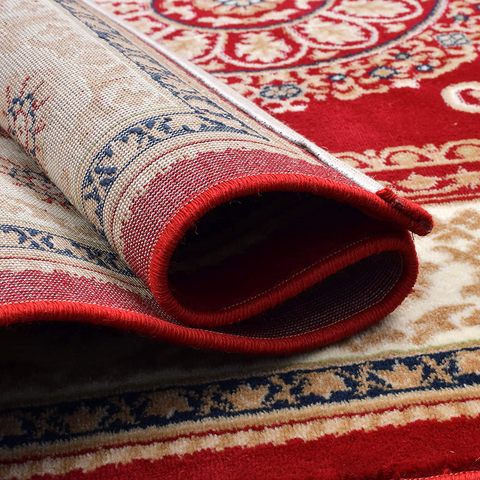 Crimson Red Thick And Cozy Floor Rug