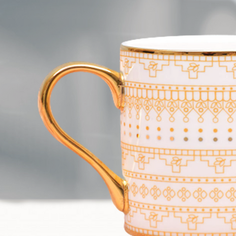 Vintage Gold Ceramic Mug