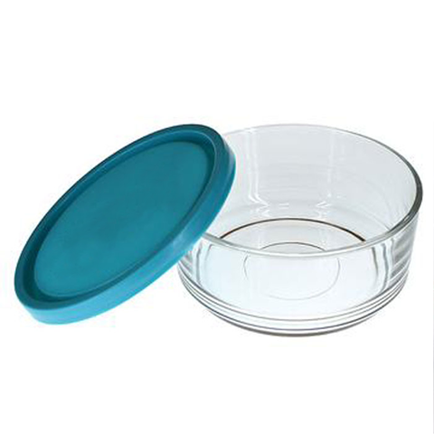 3Pcs Purple Round Glass Bowls
