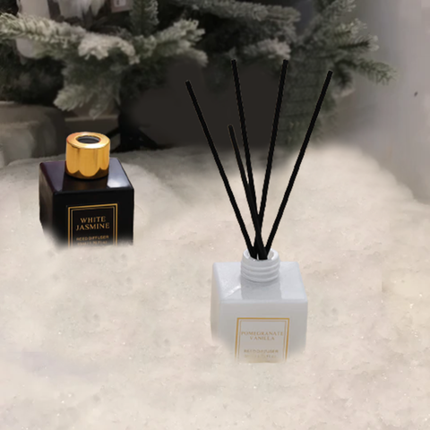 2Pcs Splendor Marble Pattern Reed Diffuser With Sticks