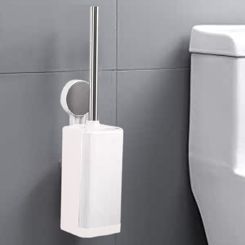 Homes Trackless Toilet Brush And Holder