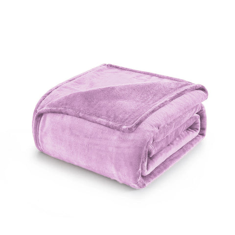 Lavender Fleece Throw Blanket