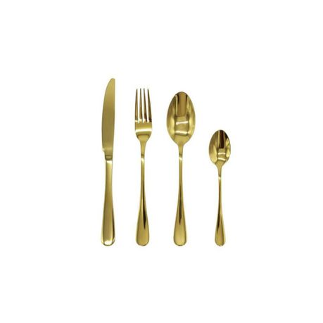 24pcs Copper Cutlery Set