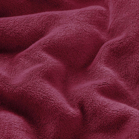 Wine Red Sherpa Throw Blanket