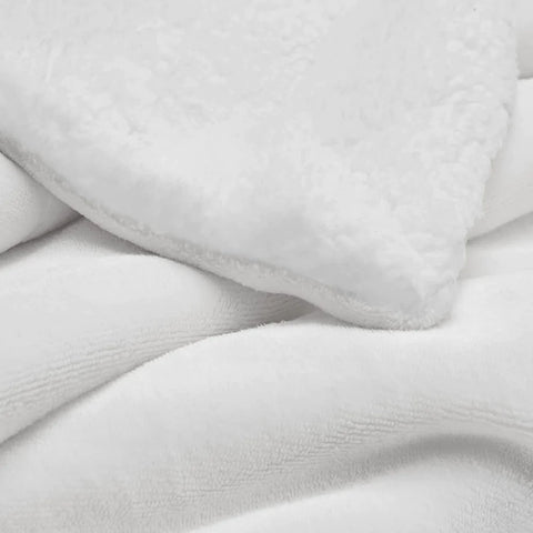 White Fluffy Sherpa Blanket
