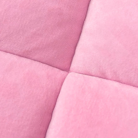 Pink Quilted Fleece Sherpa Comforter