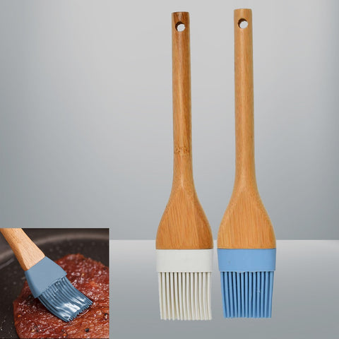 Bamboo Wood Silicon Oil Brush Tessie And Jessie