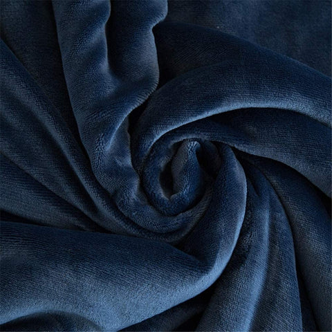 Hash Blue Fluffy Sherpa Blanket