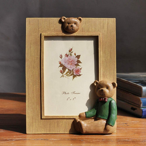 Cute Baby Bear Wooden Photo Frame