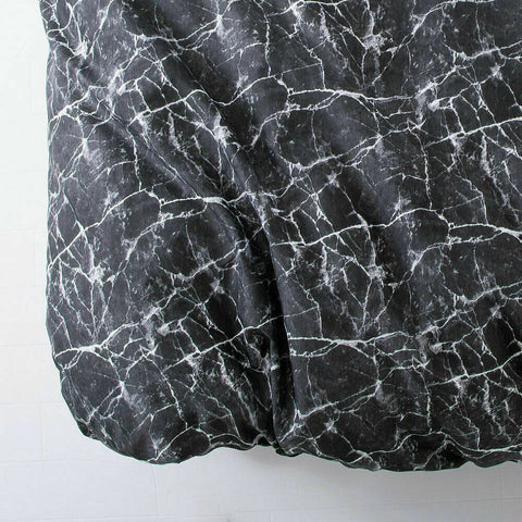 Black Marble Pattern Soft Cotton Bedsheet