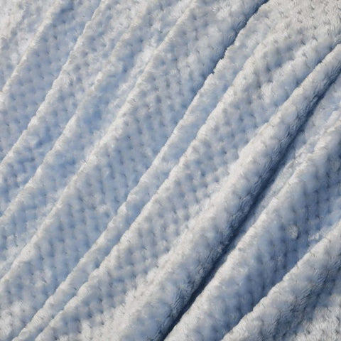 Blue Flannel Fabric Fleece Throw Blanket