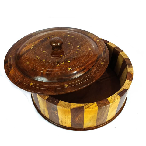 Wooden Hot Pot Tukri Work