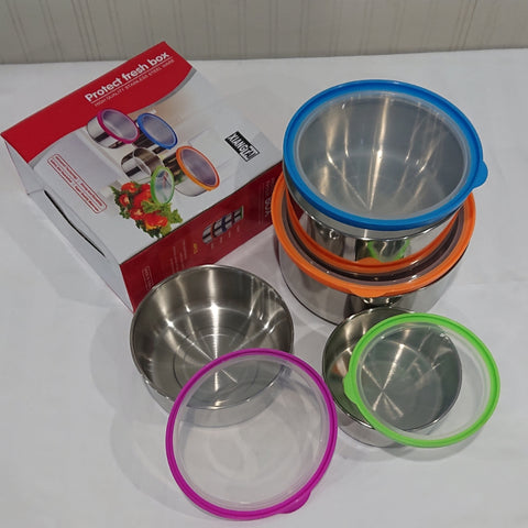 4pcs Stainless Steel Sealed Boxes