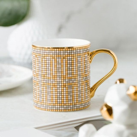 Ceramic Gold Mug